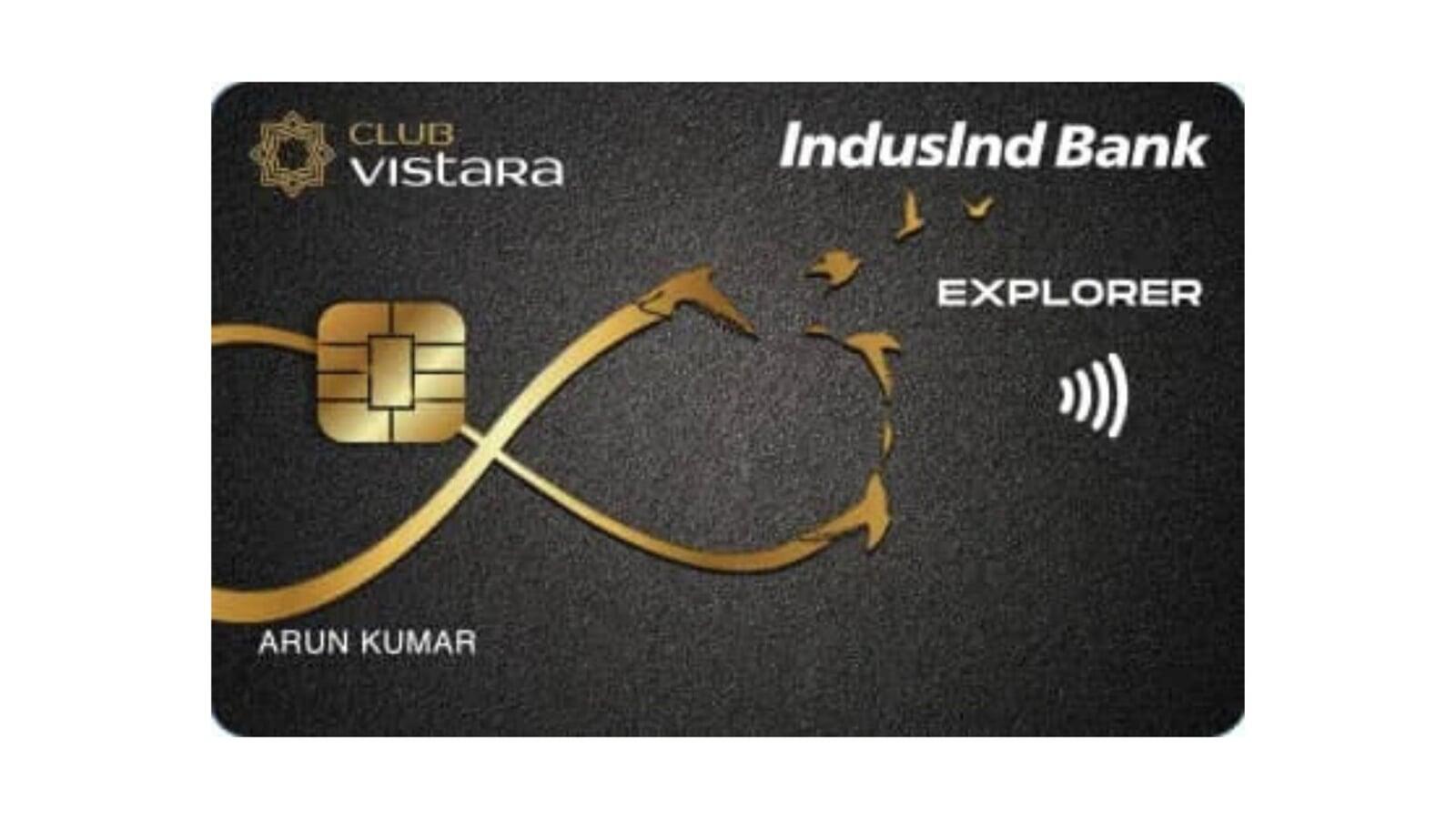 IndusInd Bank Club Vistara Explorer Credit Card