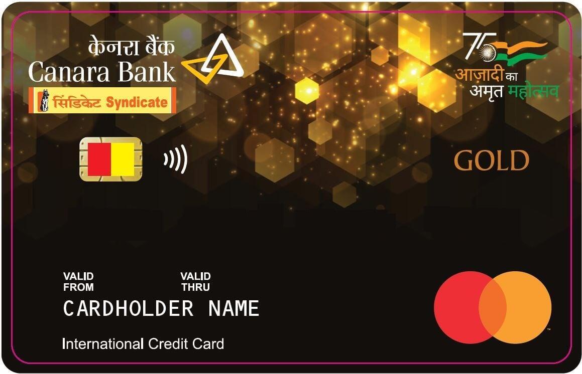 Canara Bank Mastercard Gold Secured Credit Card